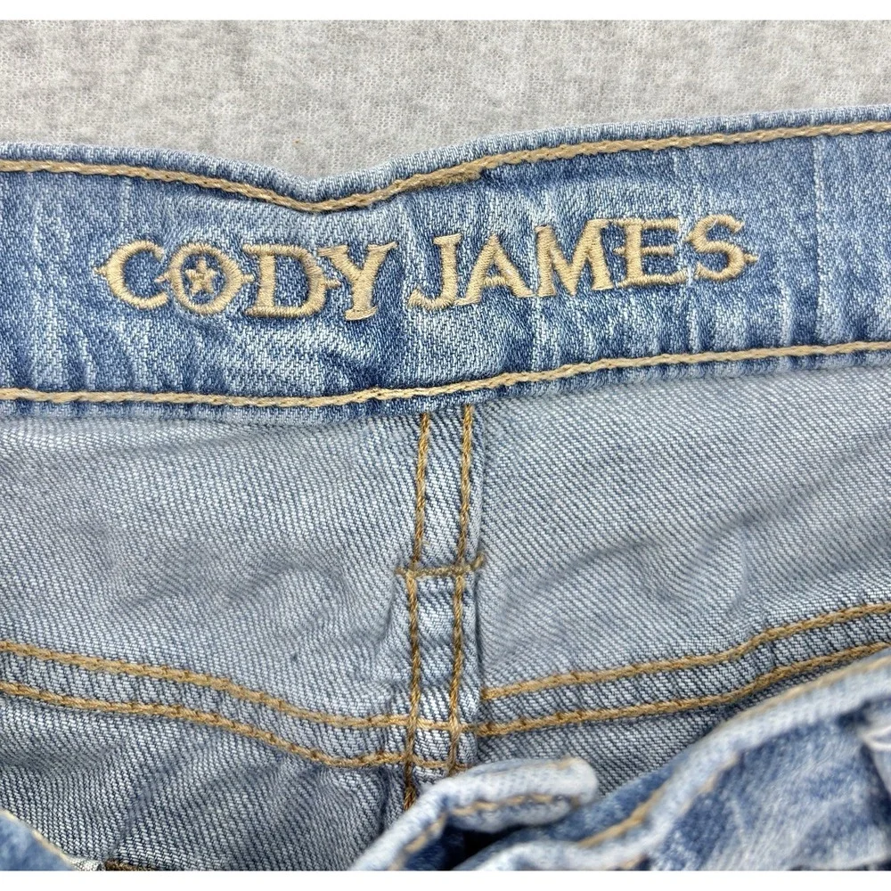 Cody James Men's Jeans 34x30 Light Wash Straight Leg Stretch Western Denim